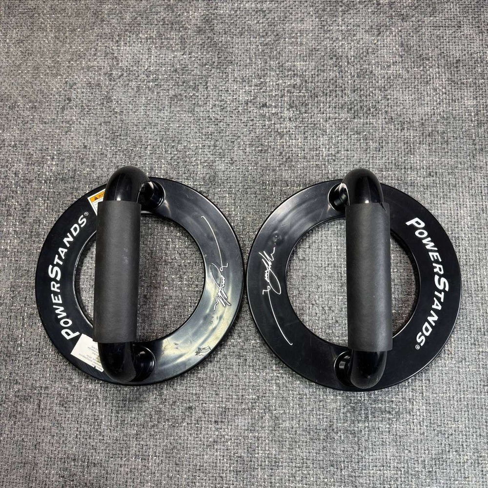 PowerStands Tony Horton Push Up Bars Unisex OS Black P90X Fitness Equipment